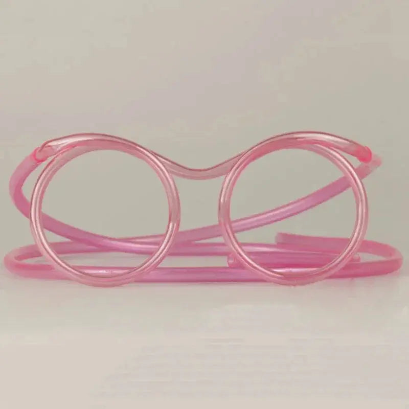 Straw Glasses Funny Soft PVC Glasses Flexible Drinking Straws Kids Party Supplies Bar Supplies Creativity Toy Kids Gift upscaleclicks