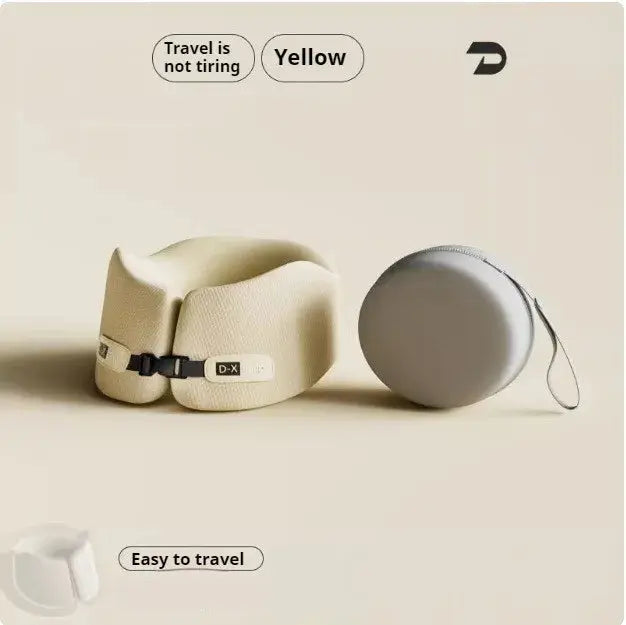 Travel Pillow U-Shape Pure Memory Foam Neck Pillow For Airplane Office Nap Cervical Pillows Flight Sleeping Head Neck Support upscaleclicks