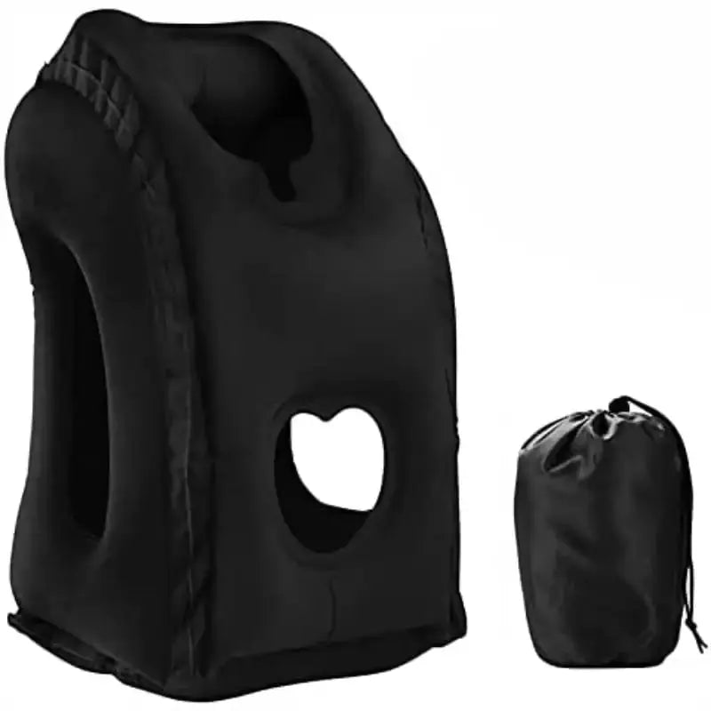 Upgraded Inflatable Air Cushion Travel Pillow Headrest Chin Support Cushions for Airplane Plane Car Office Rest Neck Nap Pillows upscaleclicks