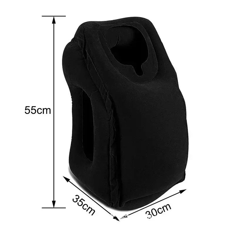 Upgraded Inflatable Air Cushion Travel Pillow Headrest Chin Support Cushions for Airplane Plane Car Office Rest Neck Nap Pillows upscaleclicks