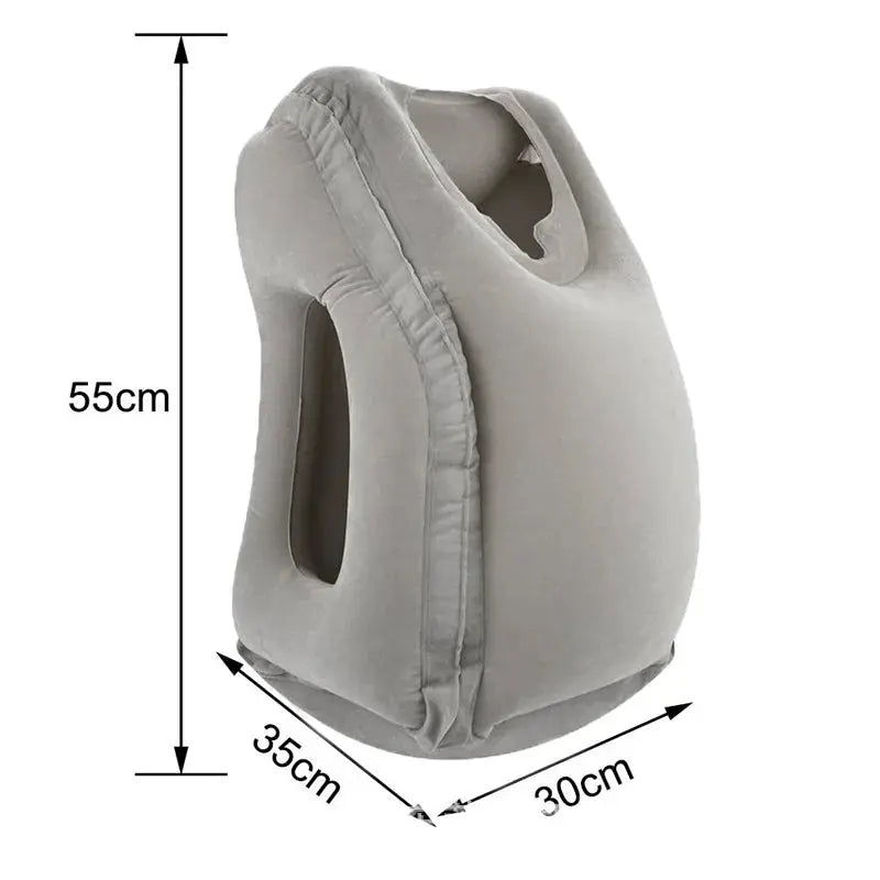 Upgraded Inflatable Air Cushion Travel Pillow Headrest Chin Support Cushions for Airplane Plane Car Office Rest Neck Nap Pillows upscaleclicks