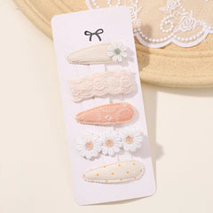 5Pcs BB Clips Set for Children Hair Accessories Sweet Hair bangs