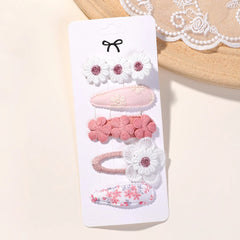 5Pcs BB Clips Set for Children Hair Accessories Sweet Hair bangs