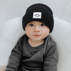 Kids Autumn Winter Hats for Newborn Crochet Beanie Toddler Boy