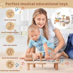 Baby Educational Toys Wooden Aeolian Bells Montessori Children's