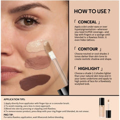 Super Coverage Concealer Multi-Use Cream Oil Free Long Lasting