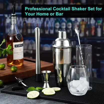 1/3/6/9/11Pcs Cocktail Shaker Set Stainless Steel Bartender Kit Cocktail Mixer Wine Martini Boston Shaker Party Bar Tools