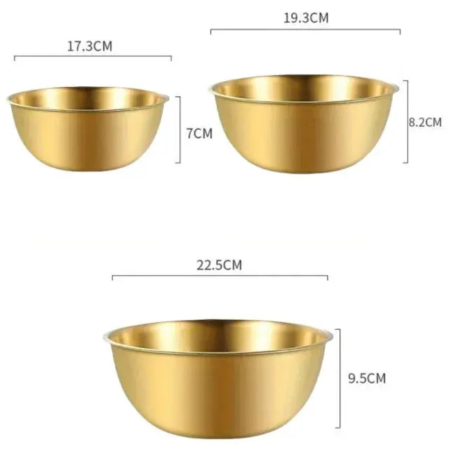 1-3 Stainless Steel Bowl Set with Scale for Cooking Baking Food Storage Large Capacity Mixing Bowls for Home Kitchen Essentials upscaleclicks