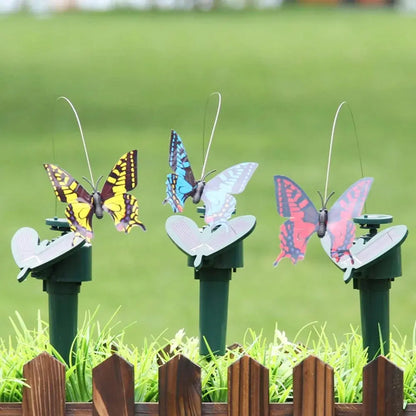 1-3PCS Solar Flying Butterflies Solar Powered Flying Wobble Butterfly Bird Auto Flying Bird Butterfly Waterproof Atmosphere upscaleclicks