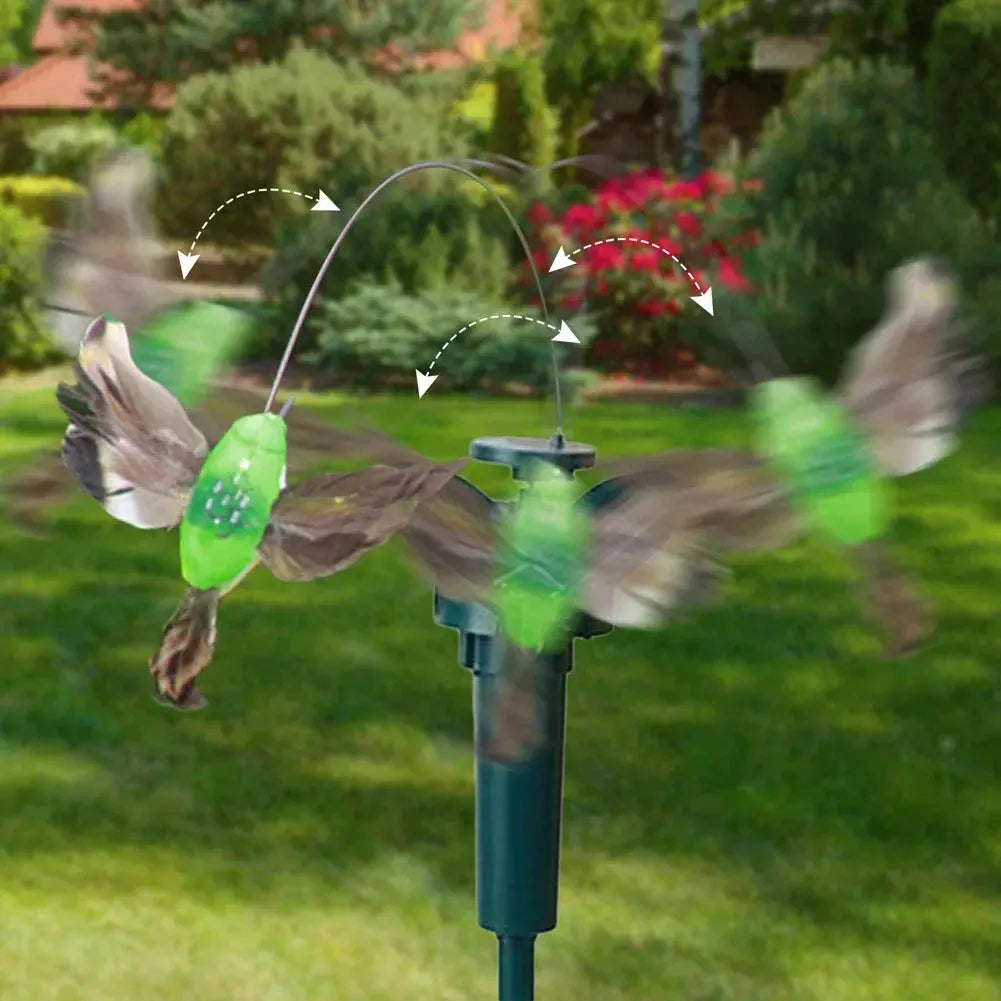 1-3PCS Solar Flying Butterflies Solar Powered Flying Wobble Butterfly Bird Auto Flying Bird Butterfly Waterproof Atmosphere upscaleclicks
