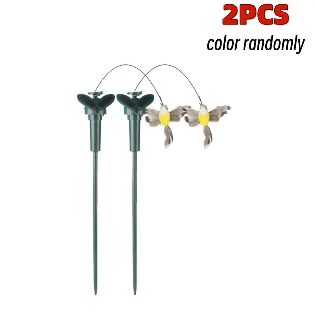 1-3PCS Solar Flying Butterflies Solar Powered Flying Wobble Butterfly Bird Auto Flying Bird Butterfly Waterproof Atmosphere upscaleclicks
