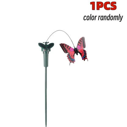 1-3PCS Solar Flying Butterflies Solar Powered Flying Wobble Butterfly Bird Auto Flying Bird Butterfly Waterproof Atmosphere upscaleclicks