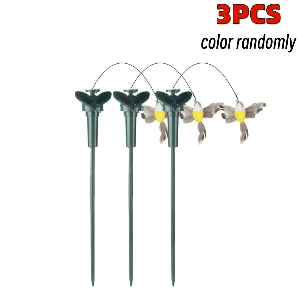 1-3PCS Solar Flying Butterflies Solar Powered Flying Wobble Butterfly Bird Auto Flying Bird Butterfly Waterproof Atmosphere upscaleclicks