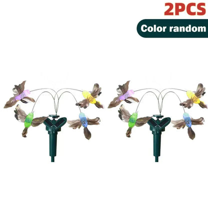 1-3PCS Solar Flying Butterflies Solar Powered Flying Wobble Butterfly Bird Auto Flying Bird Butterfly Waterproof Atmosphere upscaleclicks