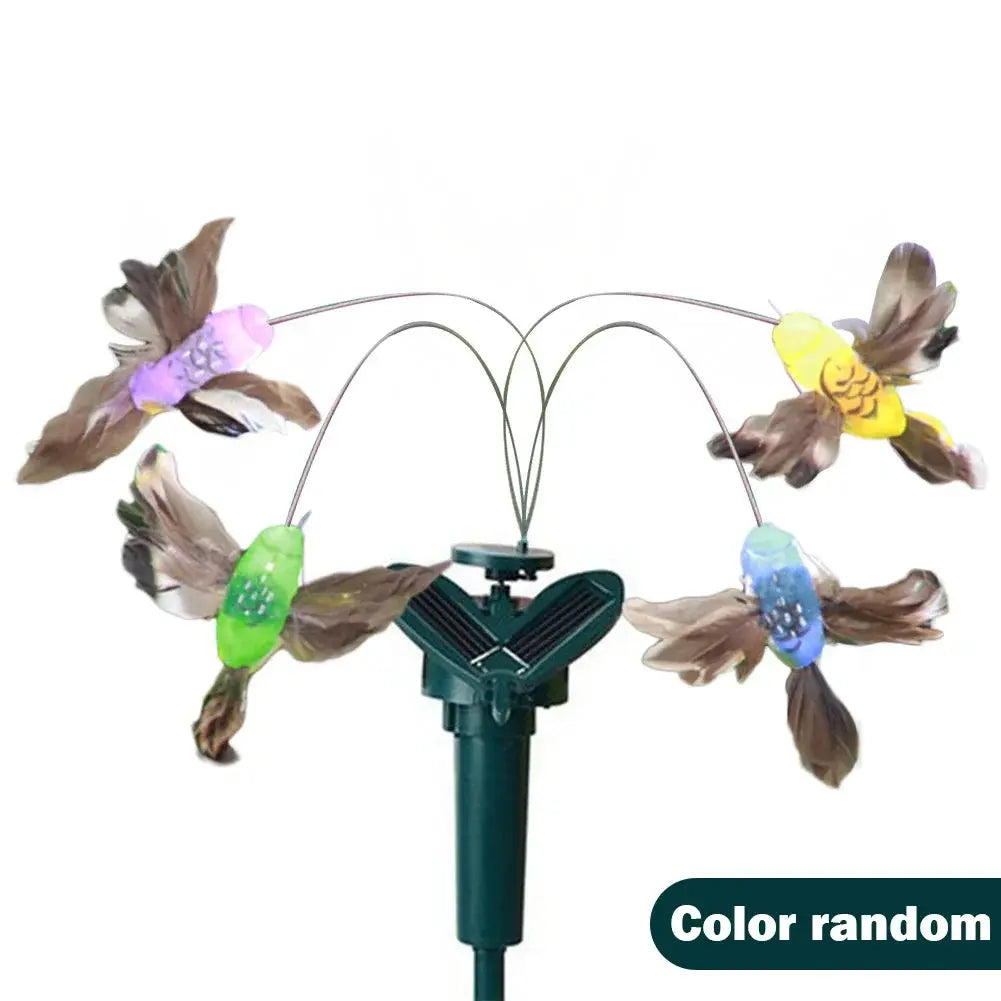 1-3PCS Solar Flying Butterflies Solar Powered Flying Wobble Butterfly Bird Auto Flying Bird Butterfly Waterproof Atmosphere upscaleclicks
