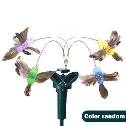 1-3PCS Solar Flying Butterflies Solar Powered Flying Wobble Butterfly Bird Auto Flying Bird Butterfly Waterproof Atmosphere upscaleclicks