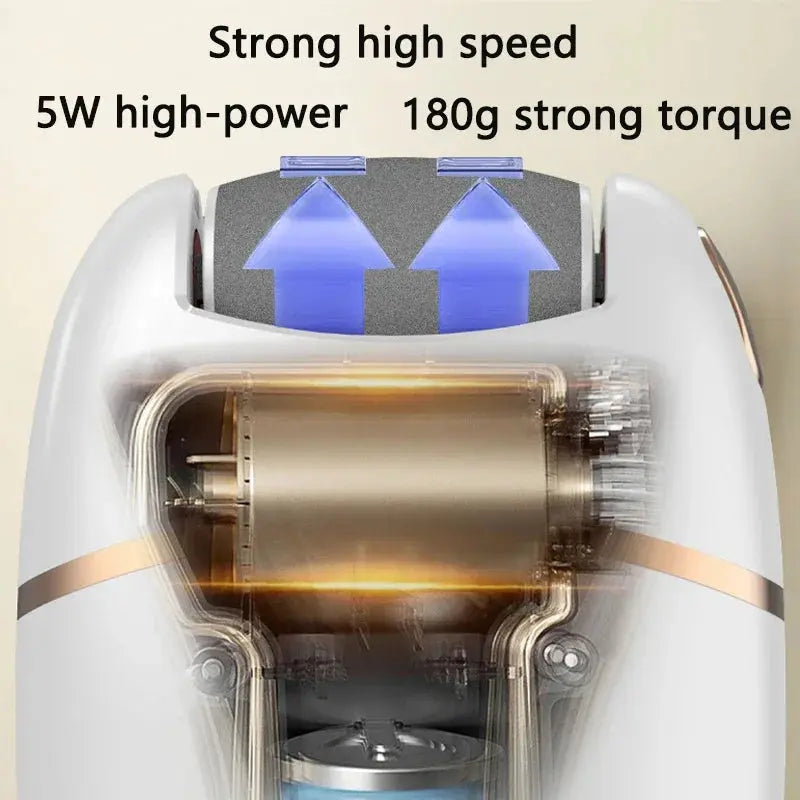 1 PC Electric Foot Grinder, Rechargeable Thick Leather Polishing Foot Grinder, and 2 Different Thickness Grinding Heads upscaleclicks