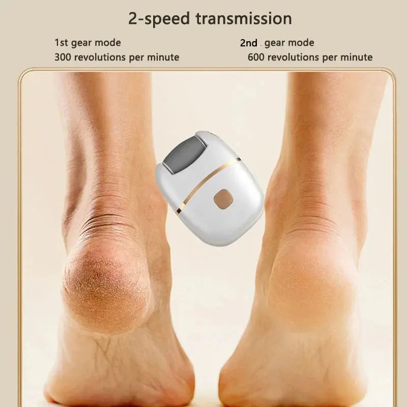 1 PC Electric Foot Grinder, Rechargeable Thick Leather Polishing Foot Grinder, and 2 Different Thickness Grinding Heads upscaleclicks