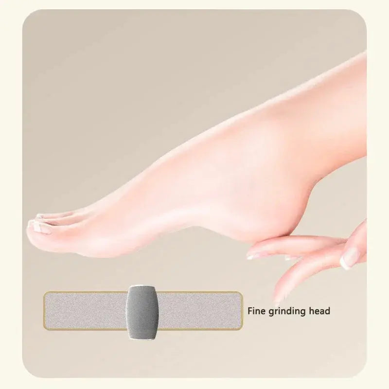 1 PC Electric Foot Grinder, Rechargeable Thick Leather Polishing Foot Grinder, and 2 Different Thickness Grinding Heads upscaleclicks