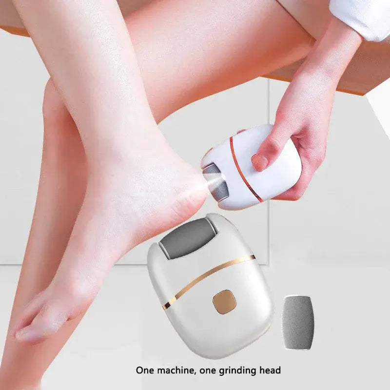 1 PC Electric Foot Grinder, Rechargeable Thick Leather Polishing Foot Grinder, and 2 Different Thickness Grinding Heads upscaleclicks