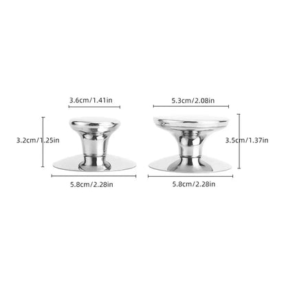 1 Pcs Oven Knob Stainless Steel Pot Pan Lid Cover Handle Replacement Accessories Kits Kitchen Cookware Hardware upscaleclicks
