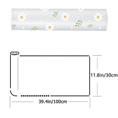 1 Roll of Daisy Eva Shelf Liner for Kitchen Cabinets Lining Lining Non-adhesive Anti-slip Cabinet Lining Waterproof and Oil-proo upscaleclicks