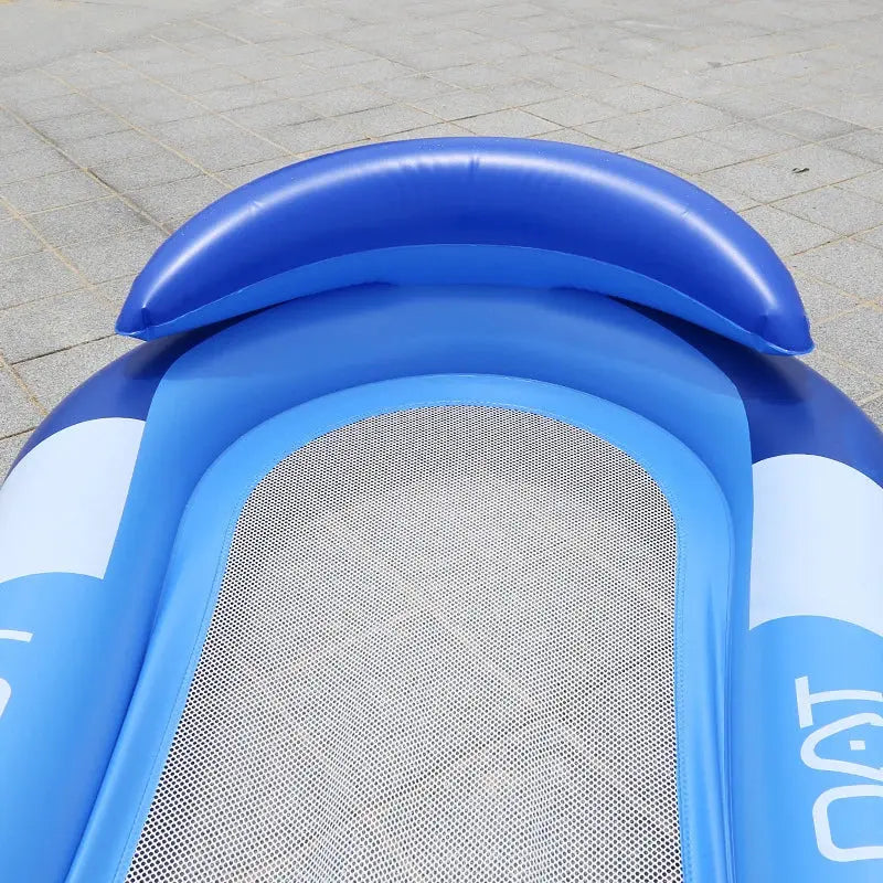 1 pack Pool Floats Raft Extra Covered Pool Floats for Adults, Inflatable Oversized Pool Raft with Headrest Ultra-Comfort Floatin upscaleclicks