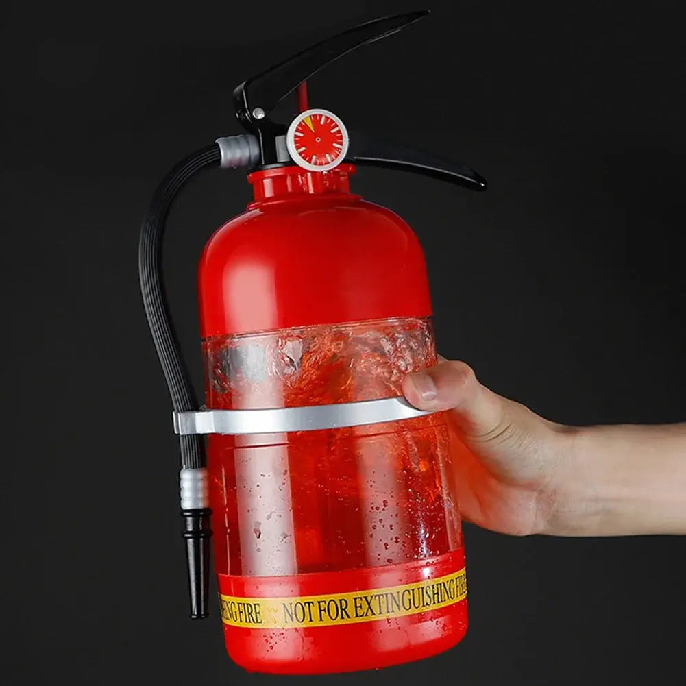 1.5L Beer Container Creative Fire Extinguisher Shape Liquor Dispenser Large Capacity Acrylic for Wine Spirits Beer Liquor Drinks upscaleclicks