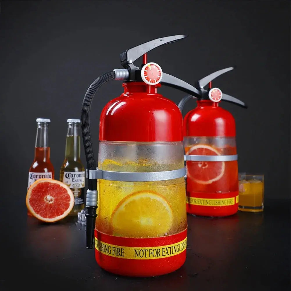 1.5L Beer Container Creative Fire Extinguisher Shape Liquor Dispenser Large Capacity Acrylic for Wine Spirits Beer Liquor Drinks upscaleclicks