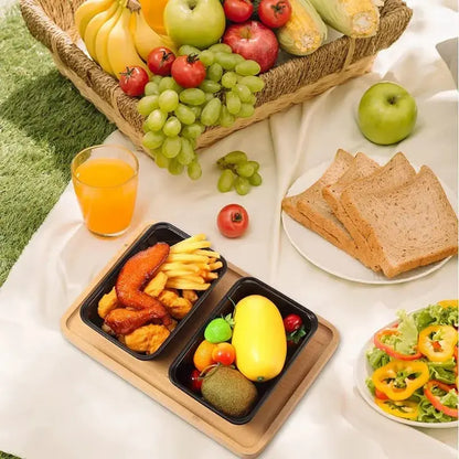 10/20PCS Black Food Box Fruit Salad Food Box Kitchen Meal Prep Takeout Bento Fridge Storage Leakproof Food Containers upscaleclicks