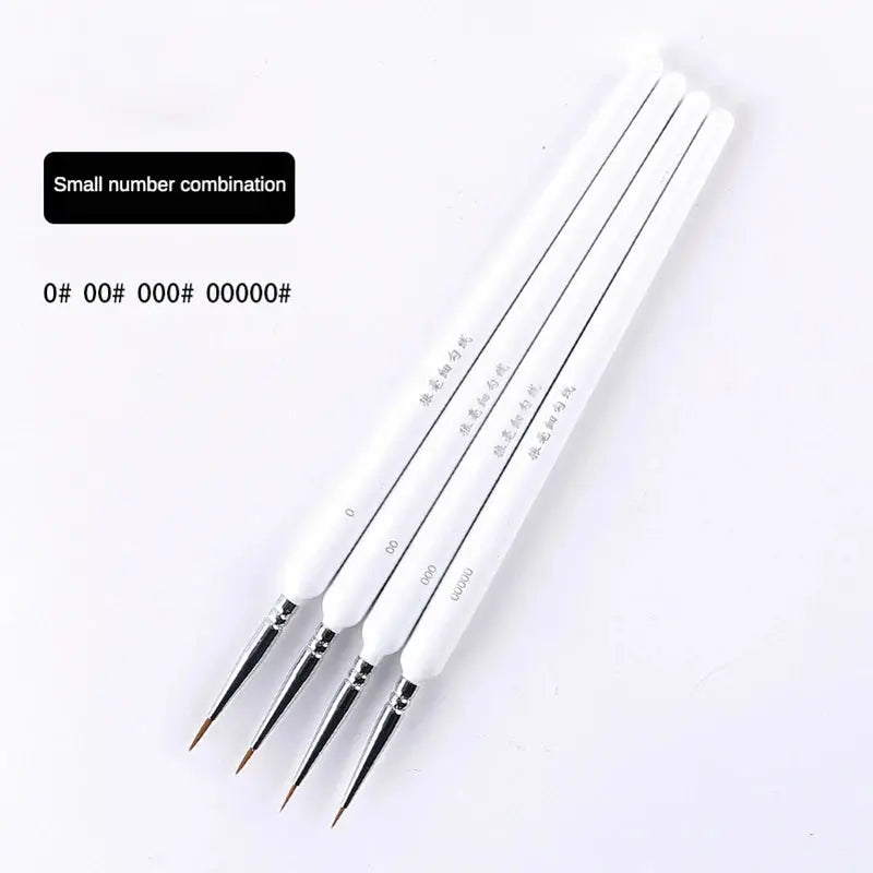 10 pcs Miniature Hook Line Pen art painting brushes weasel hair paint brush gouache watercolor oil paints artists Hand Painted upscaleclicks
