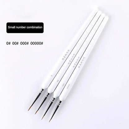 10 pcs Miniature Hook Line Pen art painting brushes weasel hair paint brush gouache watercolor oil paints artists Hand Painted upscaleclicks
