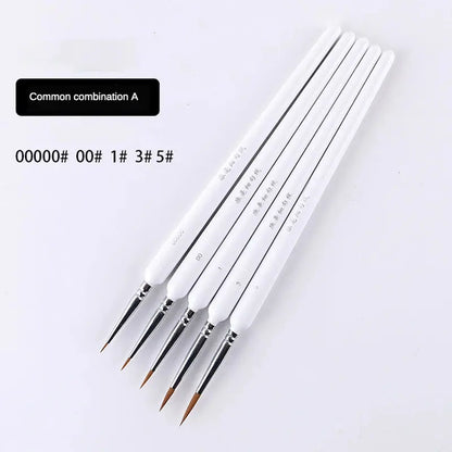 10 pcs Miniature Hook Line Pen art painting brushes weasel hair paint brush gouache watercolor oil paints artists Hand Painted upscaleclicks