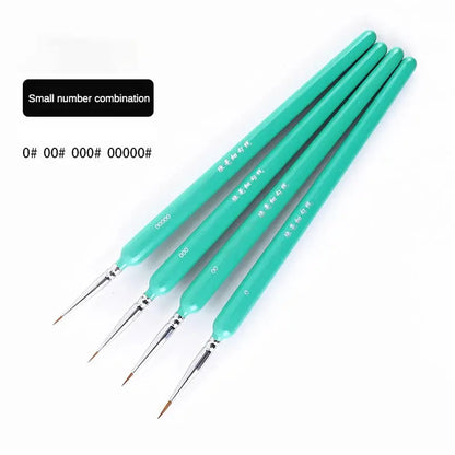 10 pcs Miniature Hook Line Pen art painting brushes weasel hair paint brush gouache watercolor oil paints artists Hand Painted upscaleclicks