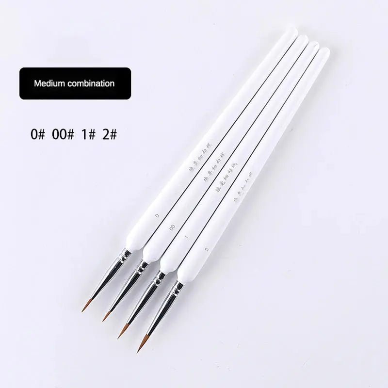 10 pcs Miniature Hook Line Pen art painting brushes weasel hair paint brush gouache watercolor oil paints artists Hand Painted upscaleclicks