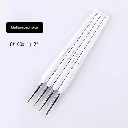 10 pcs Miniature Hook Line Pen art painting brushes weasel hair paint brush gouache watercolor oil paints artists Hand Painted upscaleclicks