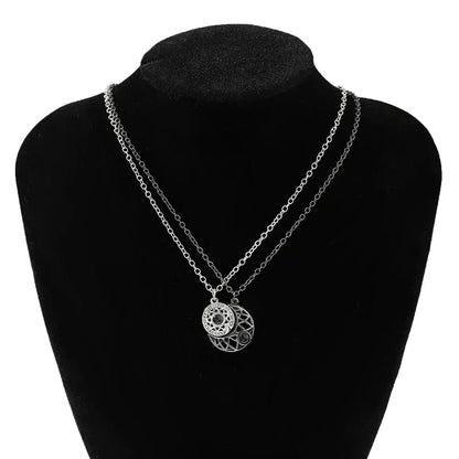 100 Language I Love You Projection Necklace For Couple Women Magnetic Paired Pendants Choker Chain Heart Jewelry Gift upscaleclicks