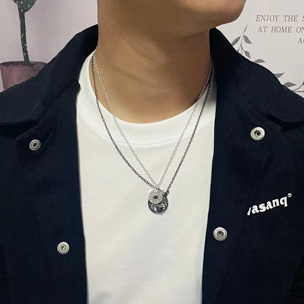 100 Language I Love You Projection Necklace For Couple Women Magnetic Paired Pendants Choker Chain Heart Jewelry Gift upscaleclicks