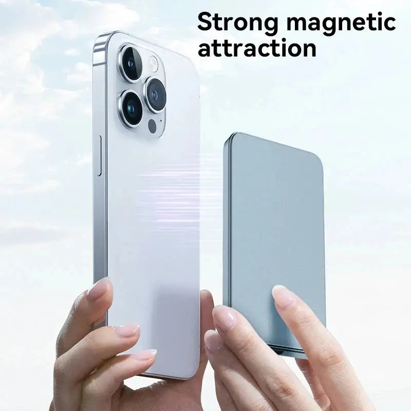 10000mah Ultra Thin Power Bank For Magsafe Magnetic Wireless Fast Charging Mac Safe Portable Battery For Iphone Xiaomi Samsung upscaleclicks