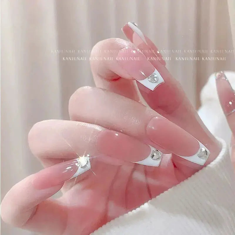 100PCS Mini Love Heart Diamond Nail Decoration Super Sparkling Flat Bottom Diamond Colorful Small Peach Heart Explosion Spark upscaleclicks