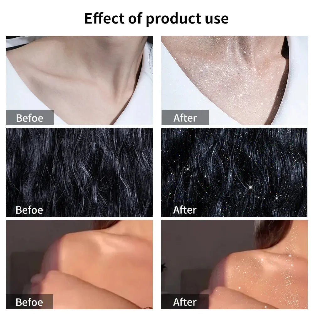 100ml high gloss glitter spray, can be used for body/hair/clothes upscaleclicks