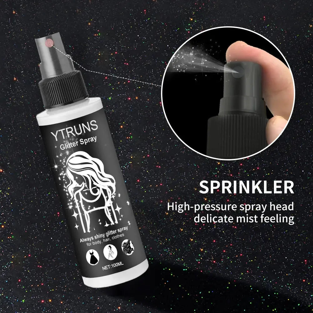 100ml high gloss glitter spray, can be used for body/hair/clothes upscaleclicks