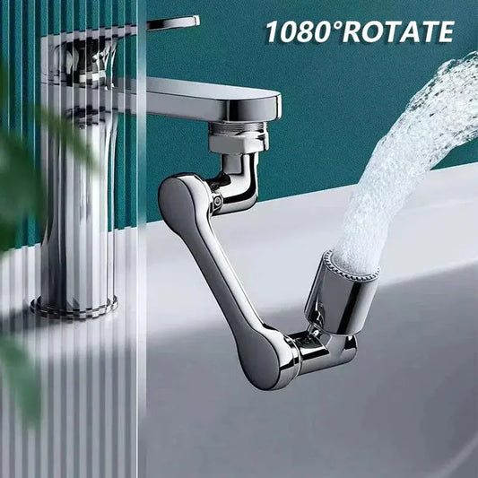 1080° Rotatable Extension Faucet Sprayer Head 2 Spray Modes Universal Bathroom Tap Extend Adapter Aerator upscaleclicks