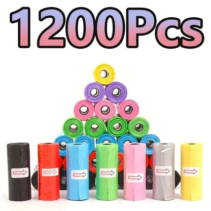 120 Rolls Dog Poop Bag Outdoor Cleaning Poop Bag Outdoor Clean Pets Supplies for Dog 15Bags/Roll Refill Garbage Bag Pet Supplies upscaleclicks