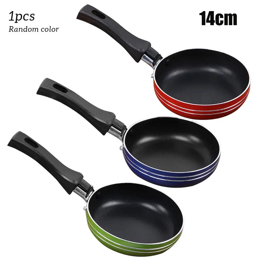 12cm/14cm/16cm Mini Frying Pan Non-Stick Steel Frypan Pot Saucepan For Cookware Kitchen Cookware Fry Eggs Tools Frying Pan upscaleclicks