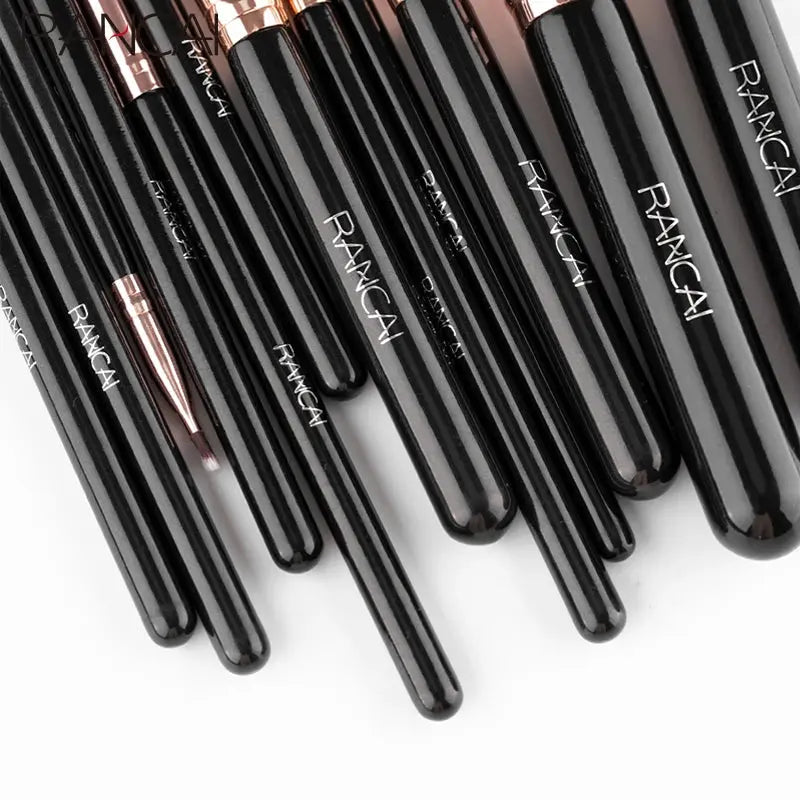 12pcs Makeup brushes set Professional High Quality Synthetic Hair Foundation Powder Contour Eyeshadow Make up Brush upscaleclicks