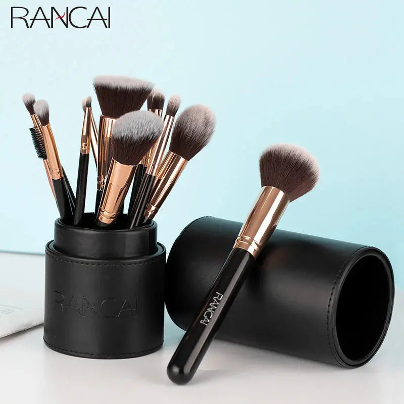 12pcs Makeup brushes set Professional High Quality Synthetic Hair Foundation Powder Contour Eyeshadow Make up Brush upscaleclicks