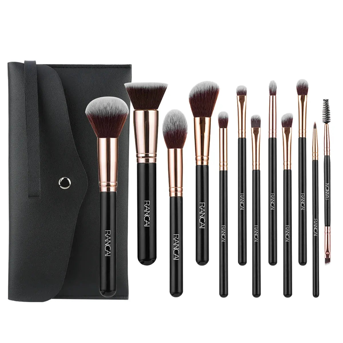 12pcs Makeup brushes set Professional High Quality Synthetic Hair Foundation Powder Contour Eyeshadow Make up Brush upscaleclicks