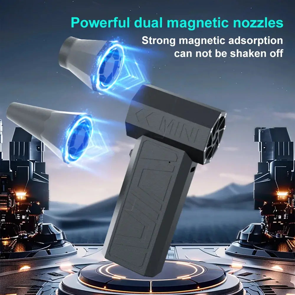 130000RPM High Power Turbofan Violent JetFan Cordless Air Blower Brushless Motor 3 Gear Variable Speed Dust Blower Cleaning Tool upscaleclicks
