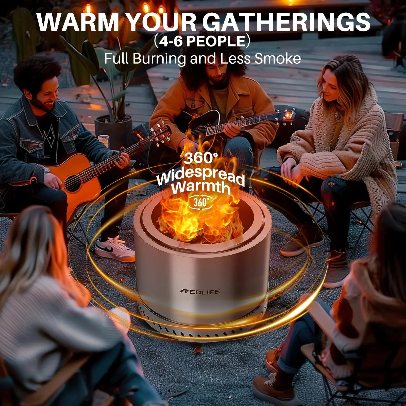 19.5'' Smokeless Fire Pit, Outdoor Stainless Steel Firepit with Carry Bag, Wood Burning Portable Fireplaces for Camping Bonfire upscaleclicks